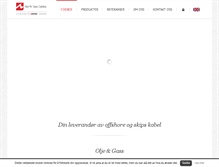 Tablet Screenshot of cables.no